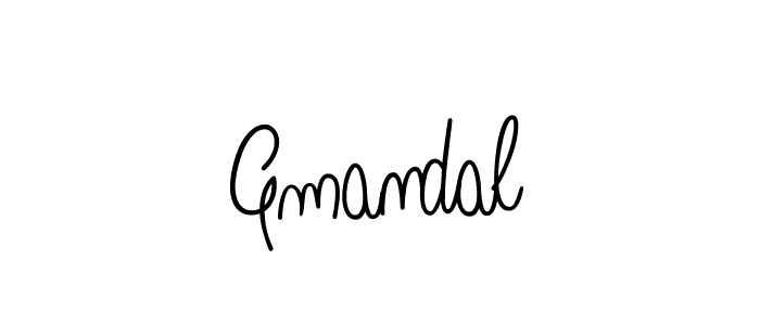 How to Draw Gmandal signature style? Angelique-Rose-font-FFP is a latest design signature styles for name Gmandal. Gmandal signature style 5 images and pictures png