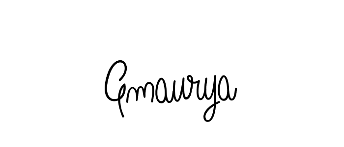 Also we have Gmaurya name is the best signature style. Create professional handwritten signature collection using Angelique-Rose-font-FFP autograph style. Gmaurya signature style 5 images and pictures png