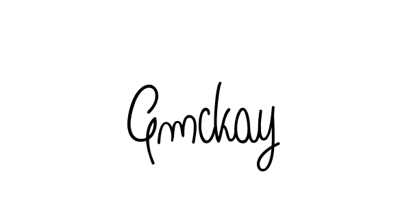 How to make Gmckay name signature. Use Angelique-Rose-font-FFP style for creating short signs online. This is the latest handwritten sign. Gmckay signature style 5 images and pictures png