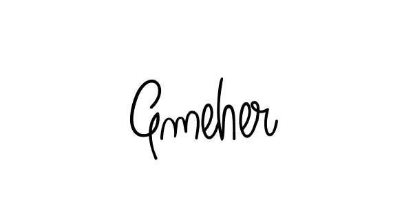 Gmeher stylish signature style. Best Handwritten Sign (Angelique-Rose-font-FFP) for my name. Handwritten Signature Collection Ideas for my name Gmeher. Gmeher signature style 5 images and pictures png