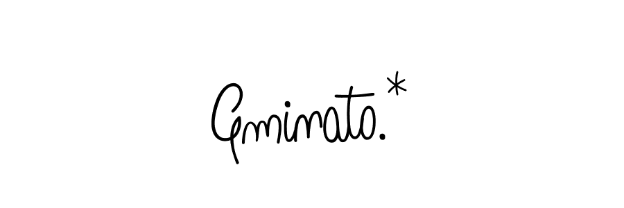 You should practise on your own different ways (Angelique-Rose-font-FFP) to write your name (Gminato.*) in signature. don't let someone else do it for you. Gminato.* signature style 5 images and pictures png
