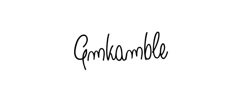 You can use this online signature creator to create a handwritten signature for the name Gmkamble. This is the best online autograph maker. Gmkamble signature style 5 images and pictures png