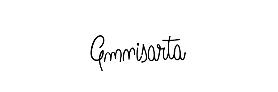 Create a beautiful signature design for name Gmnisarta. With this signature (Angelique-Rose-font-FFP) fonts, you can make a handwritten signature for free. Gmnisarta signature style 5 images and pictures png