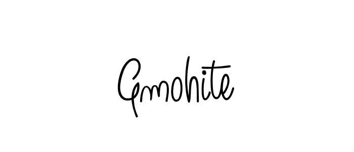 You should practise on your own different ways (Angelique-Rose-font-FFP) to write your name (Gmohite) in signature. don't let someone else do it for you. Gmohite signature style 5 images and pictures png