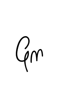 Gn stylish signature style. Best Handwritten Sign (Angelique-Rose-font-FFP) for my name. Handwritten Signature Collection Ideas for my name Gn. Gn signature style 5 images and pictures png