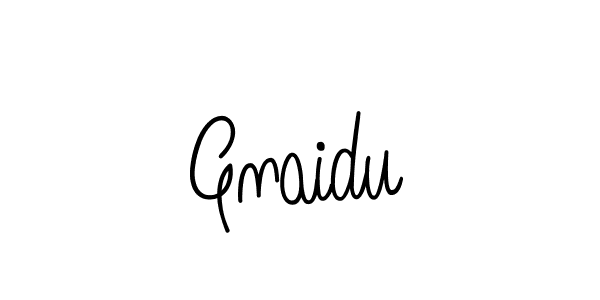 Make a beautiful signature design for name Gnaidu. With this signature (Angelique-Rose-font-FFP) style, you can create a handwritten signature for free. Gnaidu signature style 5 images and pictures png