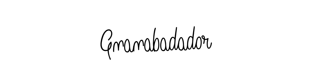 You can use this online signature creator to create a handwritten signature for the name Gnanabadador. This is the best online autograph maker. Gnanabadador signature style 5 images and pictures png