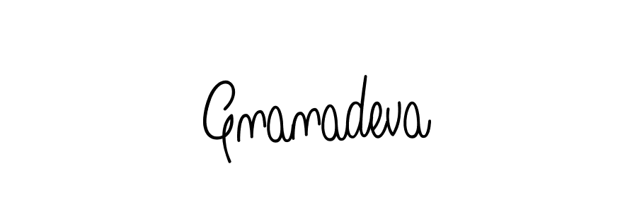 How to Draw Gnanadeva signature style? Angelique-Rose-font-FFP is a latest design signature styles for name Gnanadeva. Gnanadeva signature style 5 images and pictures png