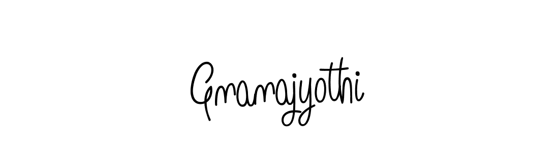 Gnanajyothi stylish signature style. Best Handwritten Sign (Angelique-Rose-font-FFP) for my name. Handwritten Signature Collection Ideas for my name Gnanajyothi. Gnanajyothi signature style 5 images and pictures png