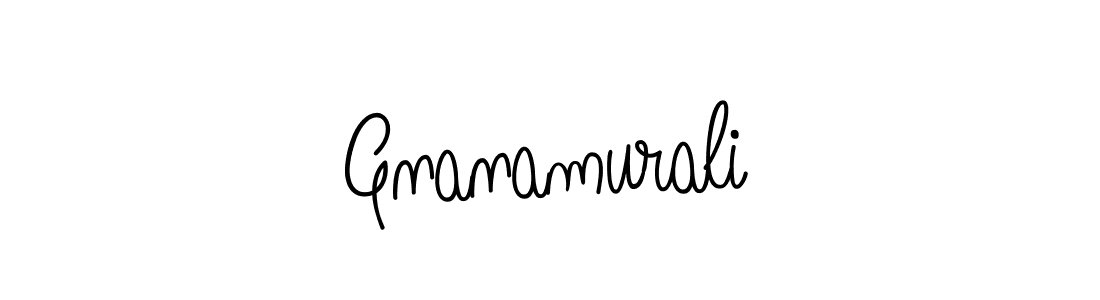 Use a signature maker to create a handwritten signature online. With this signature software, you can design (Angelique-Rose-font-FFP) your own signature for name Gnanamurali. Gnanamurali signature style 5 images and pictures png