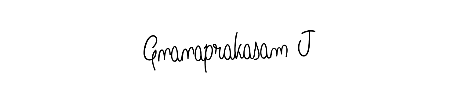 Design your own signature with our free online signature maker. With this signature software, you can create a handwritten (Angelique-Rose-font-FFP) signature for name Gnanaprakasam J. Gnanaprakasam J signature style 5 images and pictures png