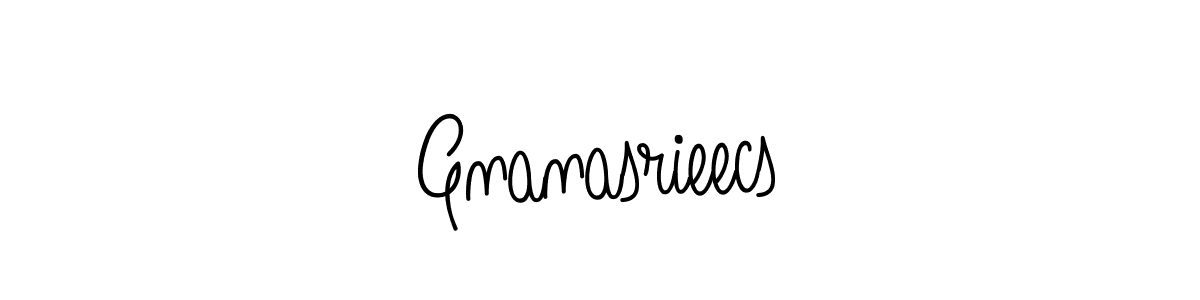 Use a signature maker to create a handwritten signature online. With this signature software, you can design (Angelique-Rose-font-FFP) your own signature for name Gnanasrieecs. Gnanasrieecs signature style 5 images and pictures png