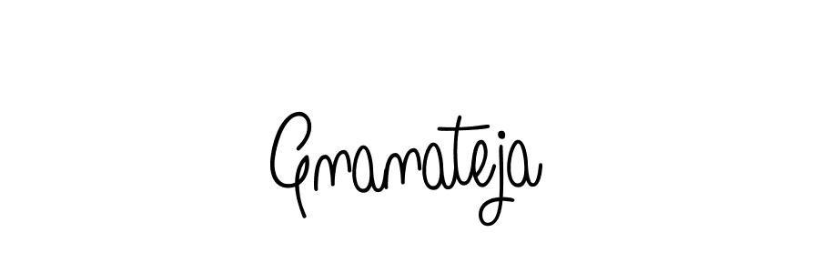 Gnanateja stylish signature style. Best Handwritten Sign (Angelique-Rose-font-FFP) for my name. Handwritten Signature Collection Ideas for my name Gnanateja. Gnanateja signature style 5 images and pictures png