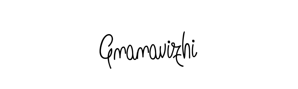 Gnanavizhi stylish signature style. Best Handwritten Sign (Angelique-Rose-font-FFP) for my name. Handwritten Signature Collection Ideas for my name Gnanavizhi. Gnanavizhi signature style 5 images and pictures png