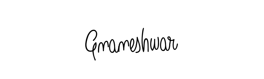 Make a beautiful signature design for name Gnaneshwar. With this signature (Angelique-Rose-font-FFP) style, you can create a handwritten signature for free. Gnaneshwar signature style 5 images and pictures png