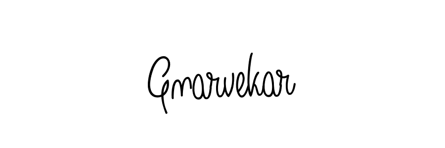 You should practise on your own different ways (Angelique-Rose-font-FFP) to write your name (Gnarvekar) in signature. don't let someone else do it for you. Gnarvekar signature style 5 images and pictures png