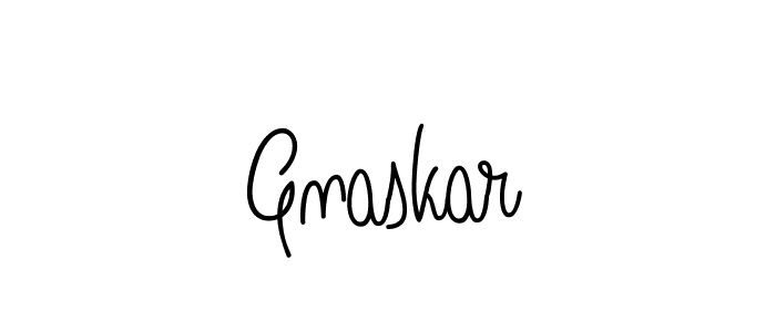 You should practise on your own different ways (Angelique-Rose-font-FFP) to write your name (Gnaskar) in signature. don't let someone else do it for you. Gnaskar signature style 5 images and pictures png