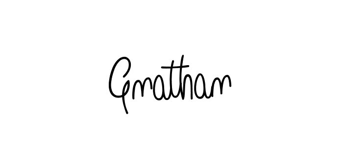 Design your own signature with our free online signature maker. With this signature software, you can create a handwritten (Angelique-Rose-font-FFP) signature for name Gnathan. Gnathan signature style 5 images and pictures png