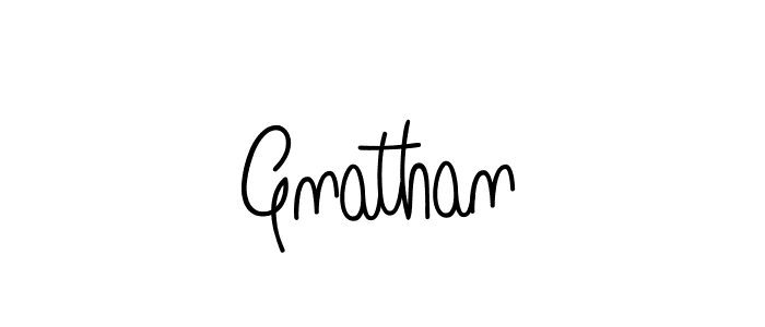Use a signature maker to create a handwritten signature online. With this signature software, you can design (Angelique-Rose-font-FFP) your own signature for name Gnathan. Gnathan signature style 5 images and pictures png