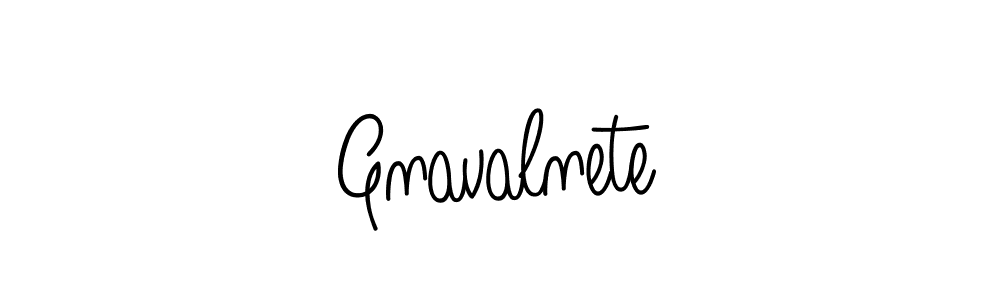 You should practise on your own different ways (Angelique-Rose-font-FFP) to write your name (Gnavalnete) in signature. don't let someone else do it for you. Gnavalnete signature style 5 images and pictures png