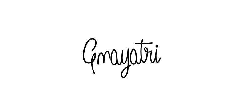 Make a beautiful signature design for name Gnayatri. With this signature (Angelique-Rose-font-FFP) style, you can create a handwritten signature for free. Gnayatri signature style 5 images and pictures png