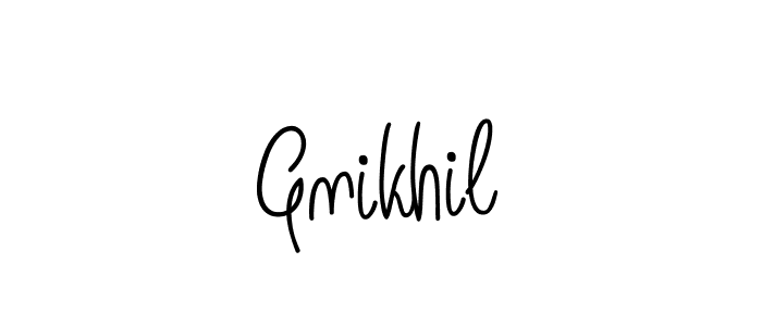 Once you've used our free online signature maker to create your best signature Angelique-Rose-font-FFP style, it's time to enjoy all of the benefits that Gnikhil name signing documents. Gnikhil signature style 5 images and pictures png