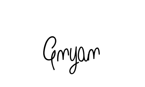 You should practise on your own different ways (Angelique-Rose-font-FFP) to write your name (Gnyan) in signature. don't let someone else do it for you. Gnyan signature style 5 images and pictures png