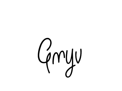 You should practise on your own different ways (Angelique-Rose-font-FFP) to write your name (Gnyv) in signature. don't let someone else do it for you. Gnyv signature style 5 images and pictures png