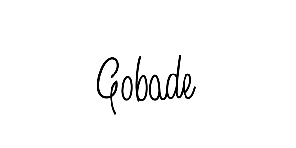 The best way (Angelique-Rose-font-FFP) to make a short signature is to pick only two or three words in your name. The name Gobade include a total of six letters. For converting this name. Gobade signature style 5 images and pictures png