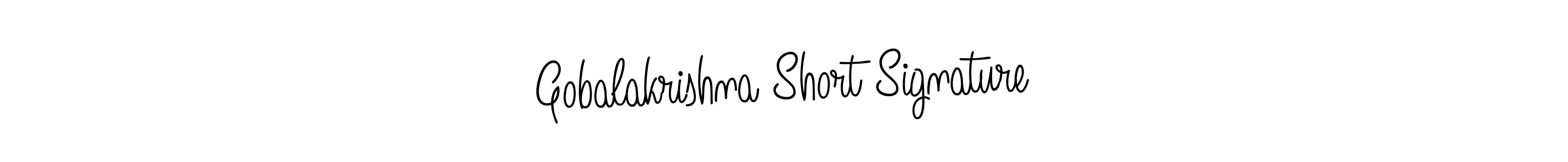 Design your own signature with our free online signature maker. With this signature software, you can create a handwritten (Angelique-Rose-font-FFP) signature for name Gobalakrishna Short Signature. Gobalakrishna Short Signature signature style 5 images and pictures png