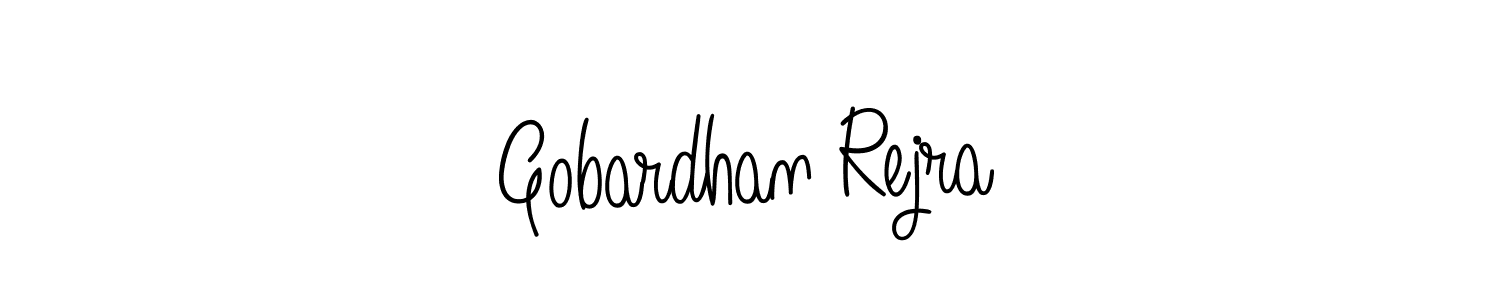Make a beautiful signature design for name Gobardhan Rejra. With this signature (Angelique-Rose-font-FFP) style, you can create a handwritten signature for free. Gobardhan Rejra signature style 5 images and pictures png