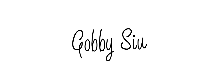 Make a beautiful signature design for name Gobby Siu. With this signature (Angelique-Rose-font-FFP) style, you can create a handwritten signature for free. Gobby Siu signature style 5 images and pictures png