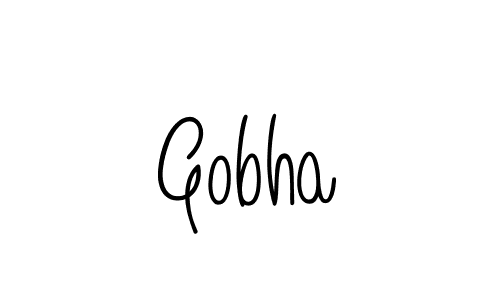 How to make Gobha signature? Angelique-Rose-font-FFP is a professional autograph style. Create handwritten signature for Gobha name. Gobha signature style 5 images and pictures png