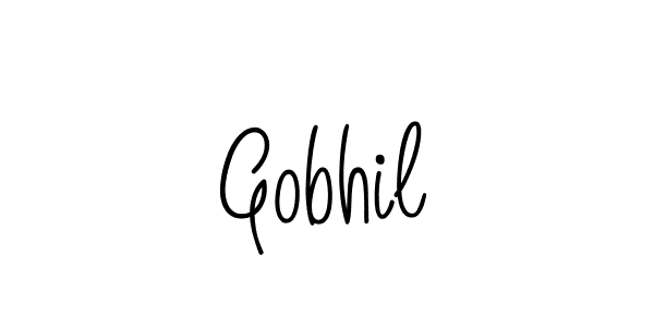 Use a signature maker to create a handwritten signature online. With this signature software, you can design (Angelique-Rose-font-FFP) your own signature for name Gobhil. Gobhil signature style 5 images and pictures png