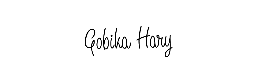 Make a beautiful signature design for name Gobika Hary. Use this online signature maker to create a handwritten signature for free. Gobika Hary signature style 5 images and pictures png