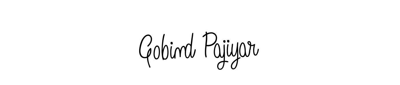 Gobind Pajiyar stylish signature style. Best Handwritten Sign (Angelique-Rose-font-FFP) for my name. Handwritten Signature Collection Ideas for my name Gobind Pajiyar. Gobind Pajiyar signature style 5 images and pictures png