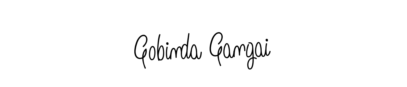 if you are searching for the best signature style for your name Gobinda Gangai. so please give up your signature search. here we have designed multiple signature styles  using Angelique-Rose-font-FFP. Gobinda Gangai signature style 5 images and pictures png