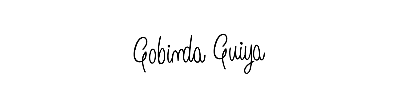 if you are searching for the best signature style for your name Gobinda Guiya. so please give up your signature search. here we have designed multiple signature styles  using Angelique-Rose-font-FFP. Gobinda Guiya signature style 5 images and pictures png