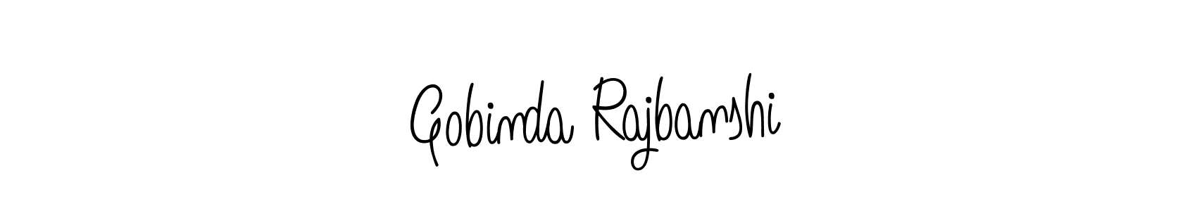 How to make Gobinda Rajbanshi name signature. Use Angelique-Rose-font-FFP style for creating short signs online. This is the latest handwritten sign. Gobinda Rajbanshi signature style 5 images and pictures png