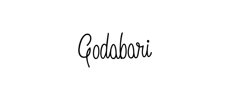 Make a beautiful signature design for name Godabari. With this signature (Angelique-Rose-font-FFP) style, you can create a handwritten signature for free. Godabari signature style 5 images and pictures png