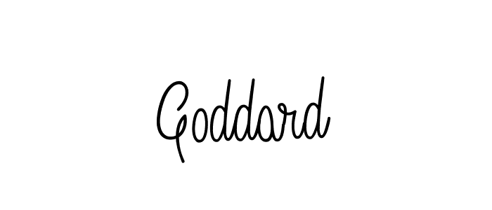 Design your own signature with our free online signature maker. With this signature software, you can create a handwritten (Angelique-Rose-font-FFP) signature for name Goddard. Goddard signature style 5 images and pictures png