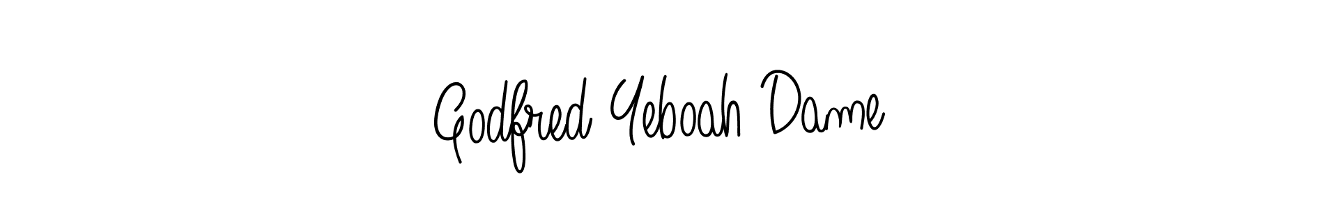 Create a beautiful signature design for name Godfred Yeboah Dame. With this signature (Angelique-Rose-font-FFP) fonts, you can make a handwritten signature for free. Godfred Yeboah Dame signature style 5 images and pictures png