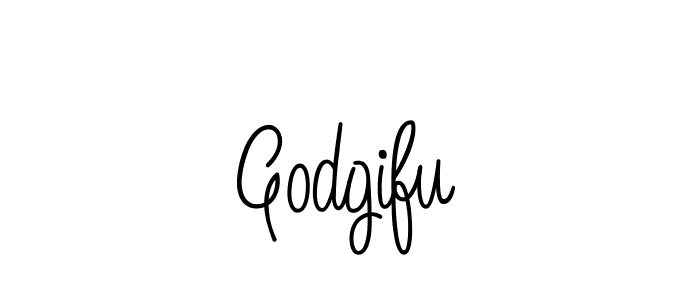 How to make Godgifu name signature. Use Angelique-Rose-font-FFP style for creating short signs online. This is the latest handwritten sign. Godgifu signature style 5 images and pictures png