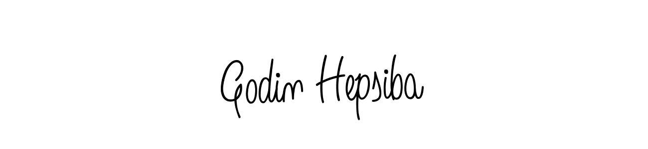 How to Draw Godin Hepsiba signature style? Angelique-Rose-font-FFP is a latest design signature styles for name Godin Hepsiba. Godin Hepsiba signature style 5 images and pictures png