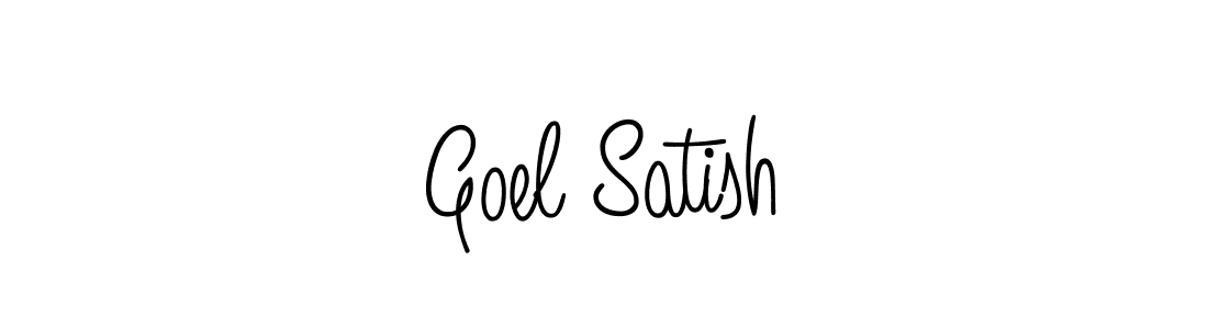 How to Draw Goel Satish signature style? Angelique-Rose-font-FFP is a latest design signature styles for name Goel Satish. Goel Satish signature style 5 images and pictures png