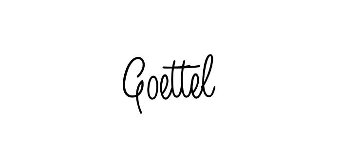 Create a beautiful signature design for name Goettel. With this signature (Angelique-Rose-font-FFP) fonts, you can make a handwritten signature for free. Goettel signature style 5 images and pictures png