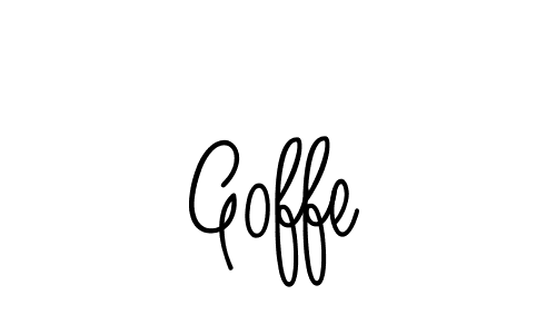 Make a beautiful signature design for name Goffe. With this signature (Angelique-Rose-font-FFP) style, you can create a handwritten signature for free. Goffe signature style 5 images and pictures png