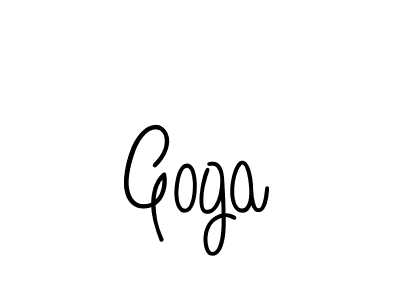 Design your own signature with our free online signature maker. With this signature software, you can create a handwritten (Angelique-Rose-font-FFP) signature for name Goga. Goga signature style 5 images and pictures png