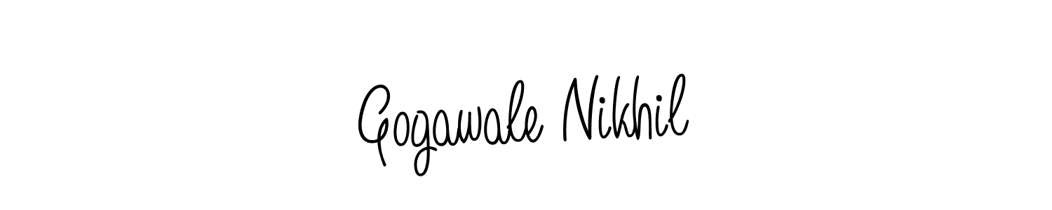 Here are the top 10 professional signature styles for the name Gogawale Nikhil. These are the best autograph styles you can use for your name. Gogawale Nikhil signature style 5 images and pictures png