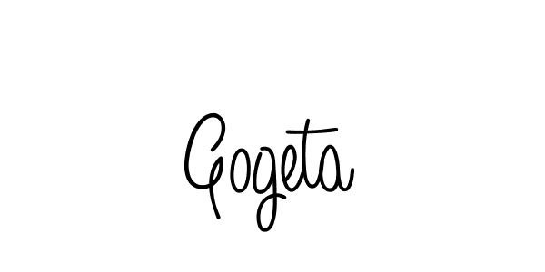 Make a beautiful signature design for name Gogeta. With this signature (Angelique-Rose-font-FFP) style, you can create a handwritten signature for free. Gogeta signature style 5 images and pictures png